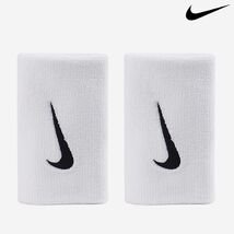 Nike Tennis Premier Wristband Sports DoubleWide Band L 2pcs White NWT PA... - $29.90