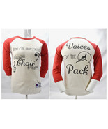Vintage Destroyed Raglan Jersey Shirt CHAMPION Wolf Voices of The Pack - $741.39 MXN