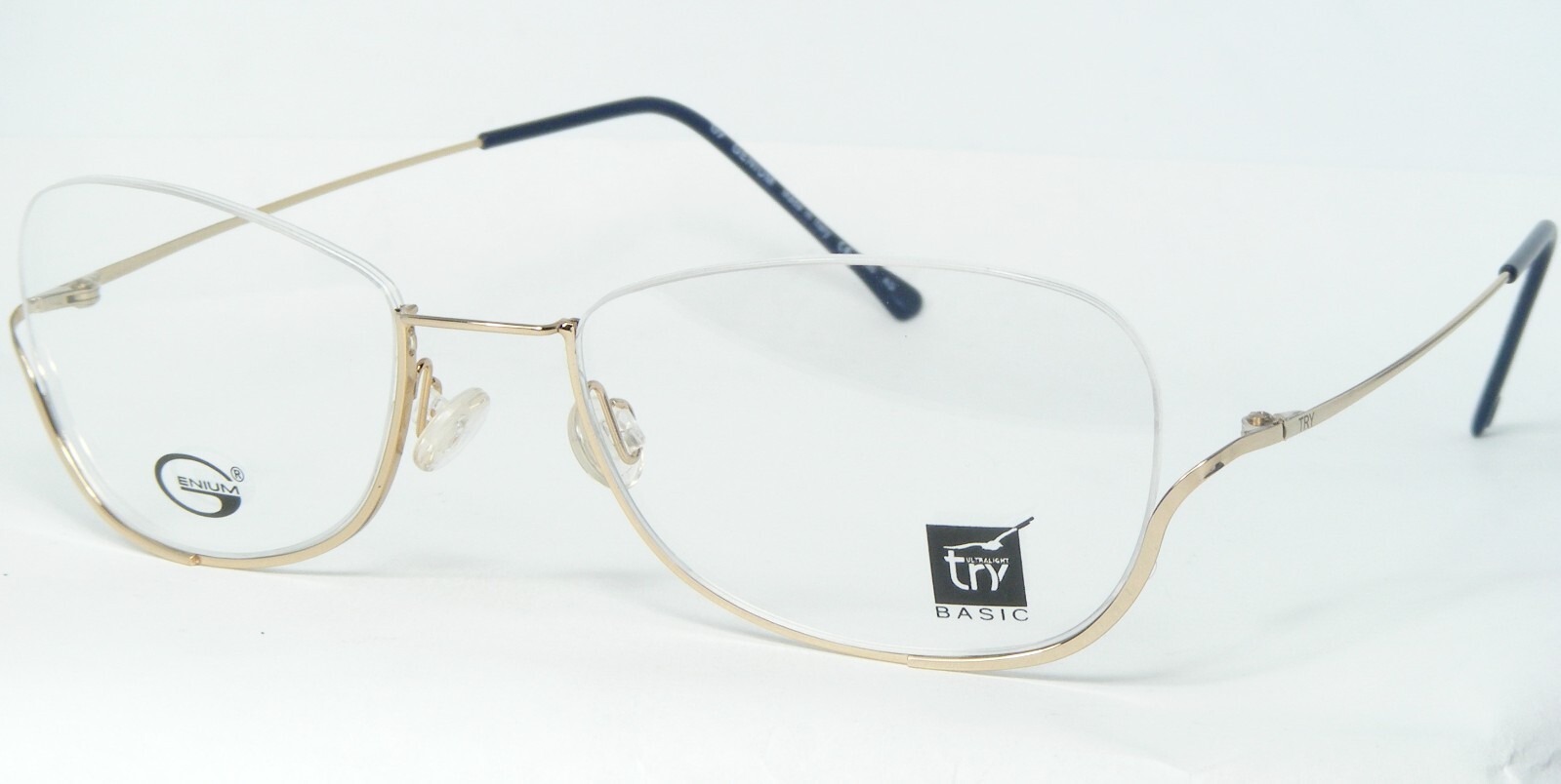 Try Basic Genium Ultraleichter BA00901 Gold Brille 53-18-140mm Italien - $136.75