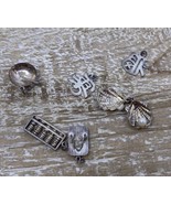 6 Vintage Japan Japanese Sterling Silver Charms Pendant Lot Abacus Wok S... - £77.89 GBP