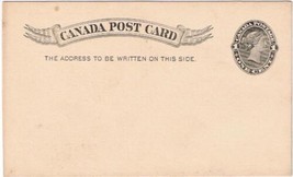 Ontario Postcard 1 Cent Black Large Queen Advertising London Bolt Works 1895 - £2.13 GBP