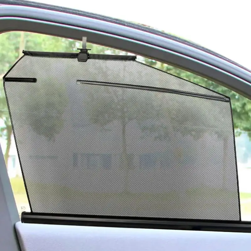 Car Side Window  Shade Universal Car Window Screens Covers Fits Most Cars Retrac - £67.28 GBP