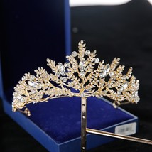 fairy natural crystal crown Wedding gallery tiara accessories pendulum bride hai - £13.59 GBP