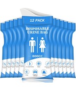 Disposable Urine Bag,12 PCS 800ML for Travel, Emergency Portable Pee Bag... - £19.03 GBP