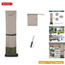 Outdoor Umbrella Cover for 9-13 Ft - Easy Install with Zipper &amp; Rod, Kha... - $87.07