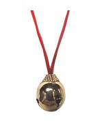 Vintage Style Red Cord Christmas Jingle Bell Pendant Necklace Holiday Fe... - $343.26 MXN