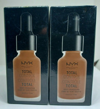 Lot Of 2 NYX Professional Makeup Total Control Drop Foundation 0.43oz MOCHA - $14.80