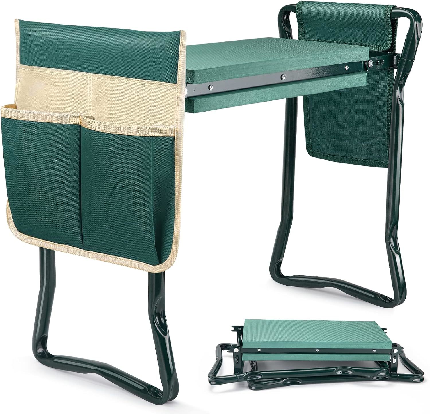Wisyok Garden Kneeler And Seat, Heavy Duty Gardening Bench With 2 Tool P... - $42.93