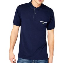 Lacoste Camisa Polo Classic Fit Azul Marinho Cotton Pique Size 5 - $19.79