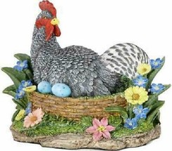 Lenox  Sunrise Rooster on Egg Nest Figurine Centerpiece Easter Spring Flower New - £56.33 GBP