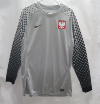 Nike Poland Soccer Player Vapor Goalie Warm Up Jersey Gray Sz L Olympic ... - £102.10 GBP