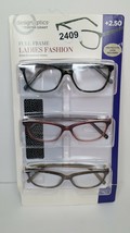 Design Optics Foster Grant Full Frame Ladies Reading Glasses 3 PK +2.5 OPEN BX - £10.31 GBP