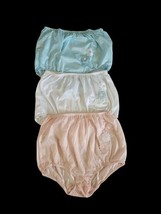 Vintage Nylon Sheer Second Skiin Floral Applique Mushroon Gasset Panties... - $99.00