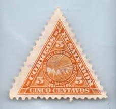 1921 EL SALVADOR Stamp - Federation Coin 5c SC#476 1813D - $1.49