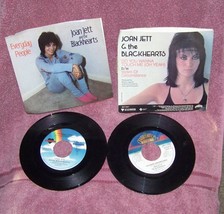 {2} 45rpm singles w/picture sleeves {joan jett and the black hearts} - £9.62 GBP