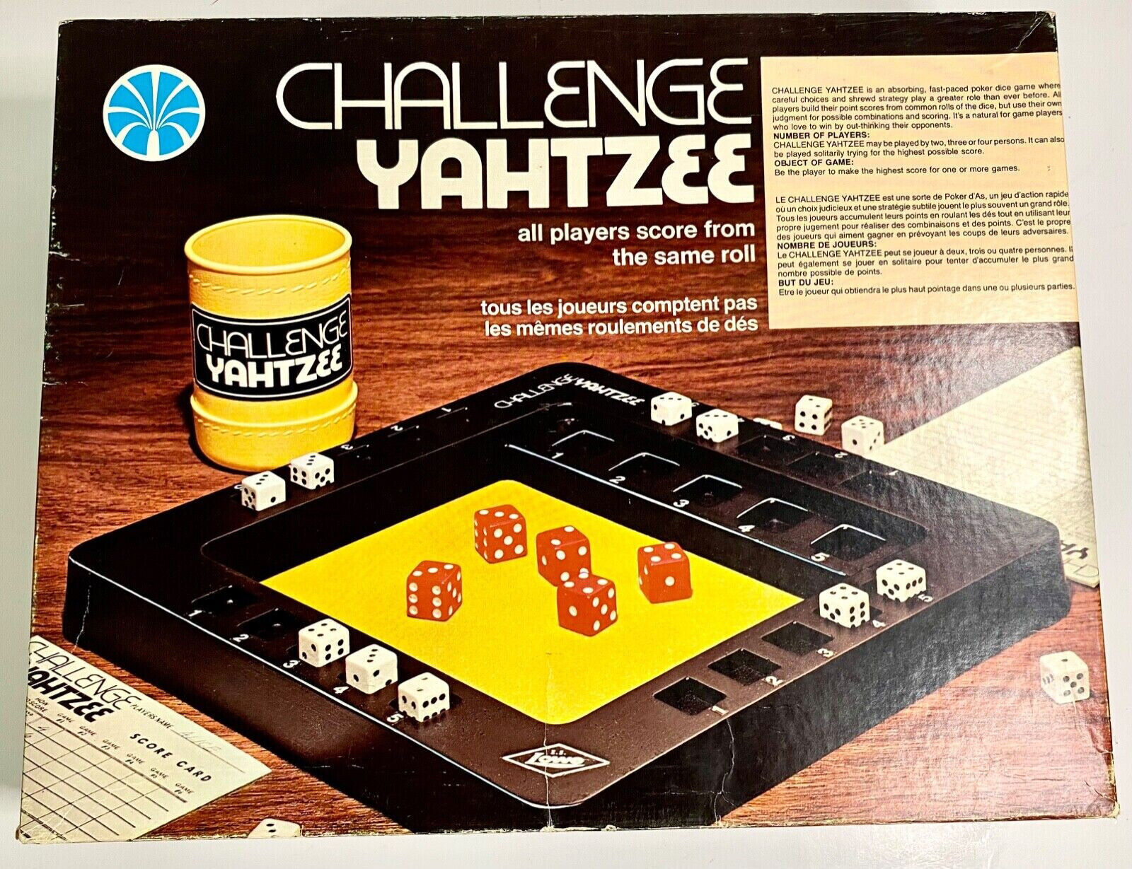Challenge Yahtzee 1974 Board Game Copp Clark 100% Complete Excellent Plus - $19.40