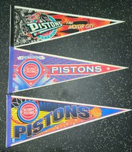 Lot 3x DETROIT PISTONS Motor City Basketball WinCraft Pennant Full Size ... - £22.27 GBP