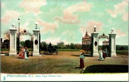 Raphael Tuck Gates to Roger Williams Park Providence RI UNP UDB 1900s Postcard - £3.60 GBP