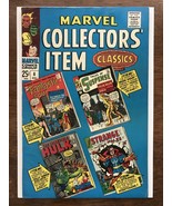 MARVEL COLLECTORS ITEM CLASSICS #6 VF+ 8.5 Bright Blue Cover ! Straight ... - $665.24 MXN
