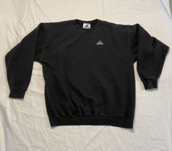 Vintage 90s Adidas Trefoil Big Logo Crewneck Sweatshirt Faded Distressed L USA - £15.22 GBP