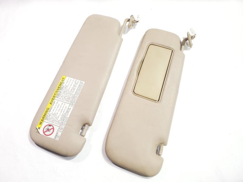 1998 1999 2000 2001 2002 Toyota Landcruiser OEM Pair Sun Visor Tan Has Wear Item image 2