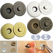 Bluemoona 12 Sets - Magnetic Purse Round Snap 3/4&quot; 18mm Clasps Closure Purse Han - £4.78 GBP