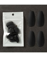24PCS Black Full Cover Wearing False Nail Tips Ballet Removable - £2.35 GBP