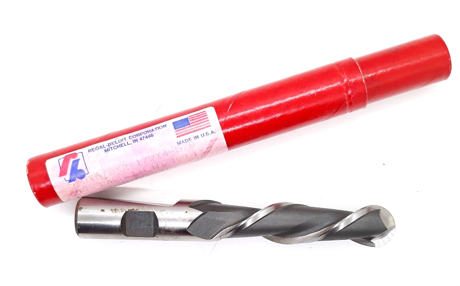 Regal Beloit 2 Flute HSS M7 LH Hi Helix 5/8&quot; Ball End Mill 5/8&quot; Shank Lo... - $14.99