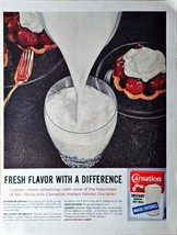 Carnation Fresh Flavor with a difference 1962 vintage print ad - $10.12