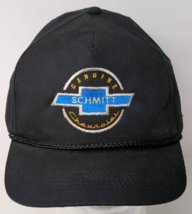 Vintage Steve Schmitt Chevrolet Bowtie Advertising Snapback Trucker Hat Highland - £15.18 GBP