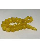 Natural Baltic Amber tasbih prayer rosary 40 grams 33 beads 25 cm 10&quot; - $6,447.35 MXN