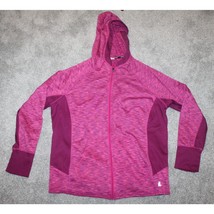 RBX Zip Up Athletic Hoodie Sweatshirt Women&#39;s XL Purple Pink Knit Long Sleeve - £17.12 GBP