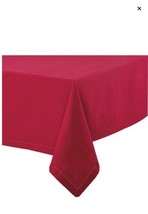 Bee &amp; Willow® Solid Hemstitch Rectangular Tablecloth in Red 60x120 &amp; 60x144 - £21.83 GBP+