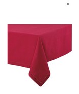 Bee &amp; Willow® Solid Hemstitch Rectangular Tablecloth in Red 60x120 &amp; 60x144 - £21.78 GBP+