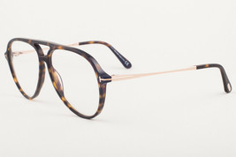 Tom Ford 5586-B 052 Havana Blue Block Eyeglasses TF5586 052 56mm - $189.05