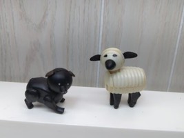 Fisher-Price Little People vintage hex screw farm animals black pig sheep USED - £11.86 GBP