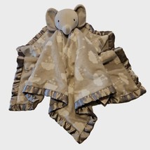 Parents Choice 3D Grey Elephant Satin Cloud Large Plush Security Blanket Lovey - £21.69 GBP
