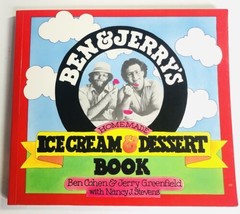 Ben and Jerry&#39;s Homemade Ice Cream &amp; Desert Book Ben Cohen Jerry Greenfield 1987 - £3.13 GBP