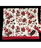 DEKO KASSA Textured Waffle Squares Jacobean Rusty Red Brown Bath Towel NWT - $19.99