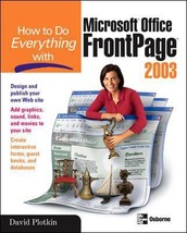 How to Do Everything with Microsoft Office FrontPage 2003 (How to Do Everything) - £15.39 GBP