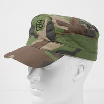 Slovakian army cadet peaked cap military hat woodland camouflage camo ba... - $6.00+
