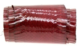 Elaphe Carinata Snake Skin Hide Leather Snakeskin Craft Supply Burgundy ... - $222.71 MXN+
