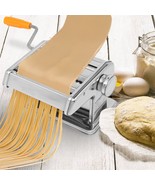 Fresh Pasta Maker Stainless Steel Noodle Making Machine Dual-blade Hand-... - £26.92 GBP