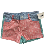 Hello Kitty Girl Denim Shorts Colorblock Size S - £10.11 GBP