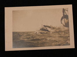 Ship At Sea RPPC Postcard - £15.78 GBP