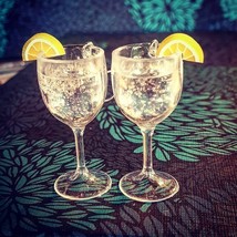 Unique Lemonade Glass Earrings Lemon Drink Miniature Handmade Cute Glasses Drink - £10.19 GBP