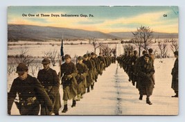 Militare Marcia Unica Di Those Days Indiantown Divisorio Pa Lino Cartolina L14 - £11.98 GBP