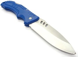 Blue USA Stainless Steel Folding Pocket Knife - £7.89 GBP