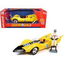 Shooting Star #9 Yellow and Racer X Figurine &quot;Speed Racer&quot; Anime Series 1/18 ... - £88.92 GBP