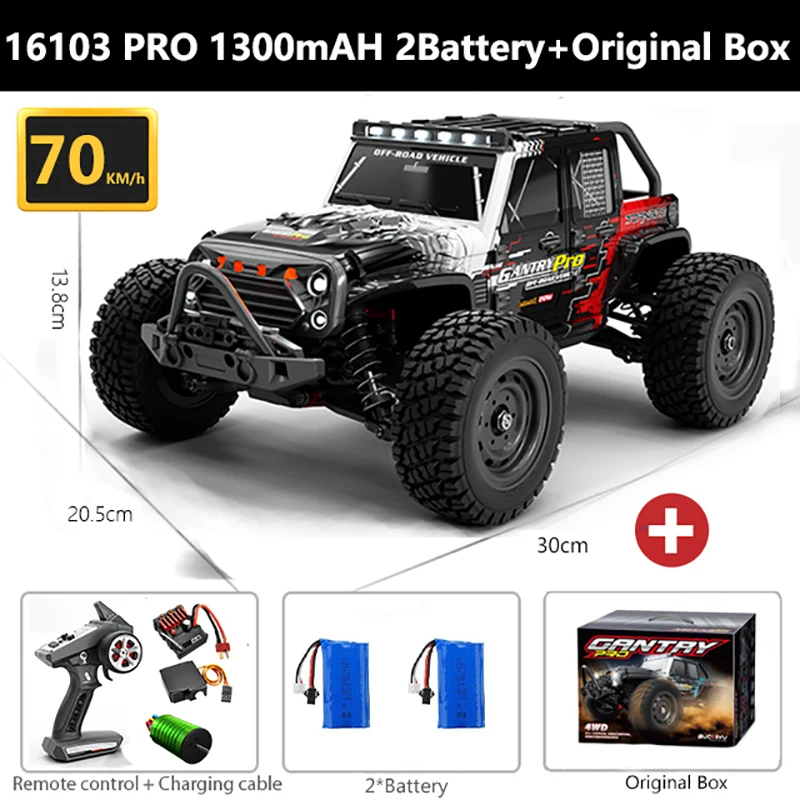 4WD RC Car 4x4 Off Road Drift Racing Cars 50 or 70KM/h Super Brushless High - £93.93 GBP+